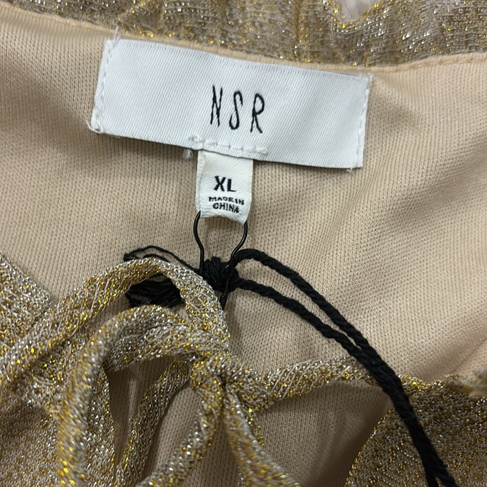 NSR
Emma Floral Print Ruffle Dress In
Tan Dress Size XL NWT - Picture 7 of 11